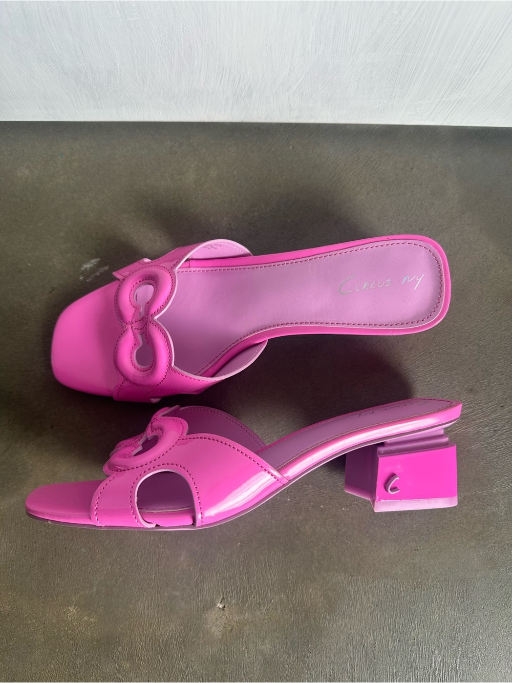 Circus by Sam Edelman Hot Pink Block Heel Mules